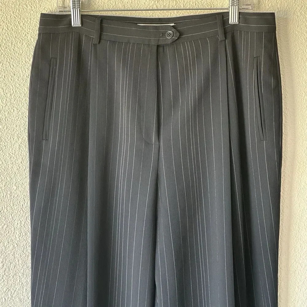Garfield & Marks Sydney Trouser Pinstriped Pants Women's Size 14 Slacks